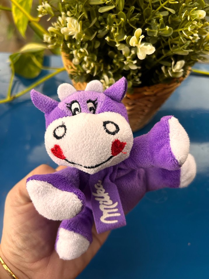 Milka Mor Peluş İnek Oyuncak - Görsel 5