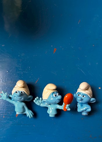 Renkli Mavi Şirinler Figür Seti (kusurlu) - Görsel 4