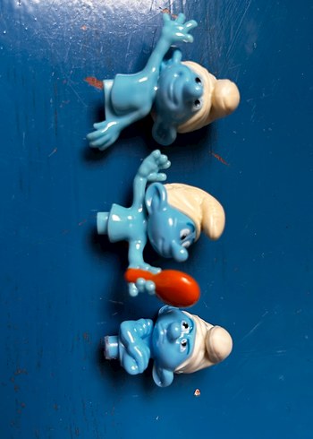 Renkli Mavi Şirinler Figür Seti (kusurlu) - Görsel 8