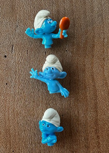 Renkli Mavi Şirinler Figür Seti (kusurlu) - Görsel 6