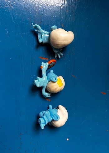 Renkli Mavi Şirinler Figür Seti (kusurlu) - Görsel 3