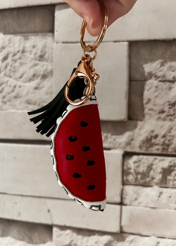 Bohem Karpuz Figürlü Püsküllü Anahtarlık - Görsel 3