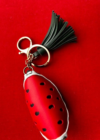 Bohem Karpuz Figürlü Püsküllü Anahtarlık - Görsel 6