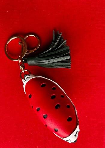 Bohem Karpuz Figürlü Püsküllü Anahtarlık - Görsel 5