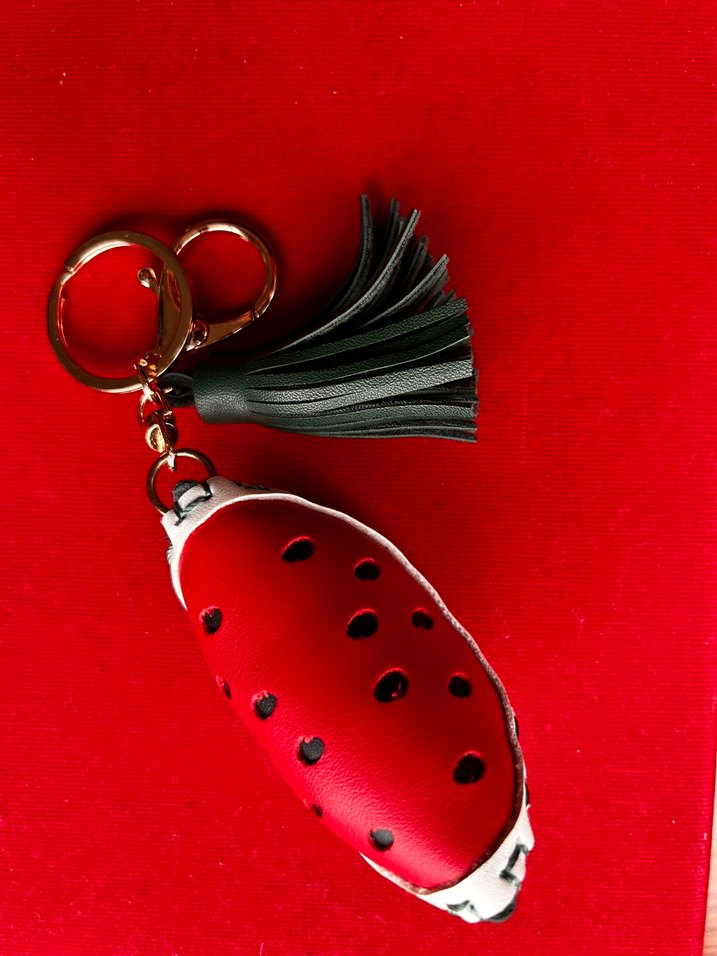 Bohem Karpuz Figürlü Püsküllü Anahtarlık - Görsel 5