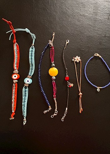 Renkli Boncuklu Bohem Kadın Bileklik Seti - Görsel 6