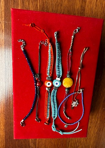 Renkli Boncuklu Bohem Kadın Bileklik Seti - Görsel 5