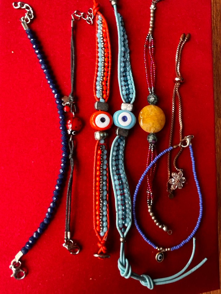 Renkli Boncuklu Bohem Kadın Bileklik Seti - Görsel 2