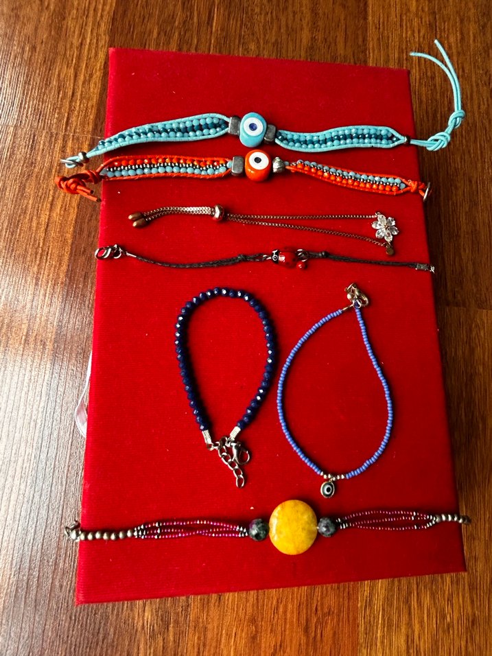 Renkli Boncuklu Bohem Kadın Bileklik Seti - Görsel 4