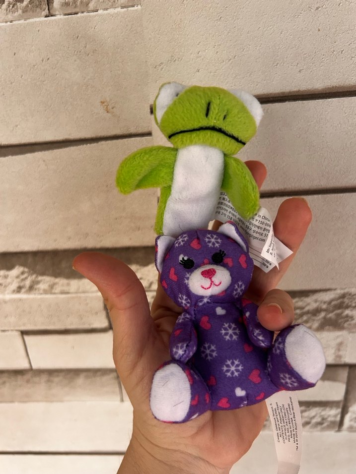 Renkli Peluş Oyuncak Ayı ve Kurbağa - Görsel 4