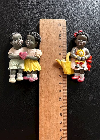 Siyah Tenli Sevimli Bebek Magnetler - Görsel 5