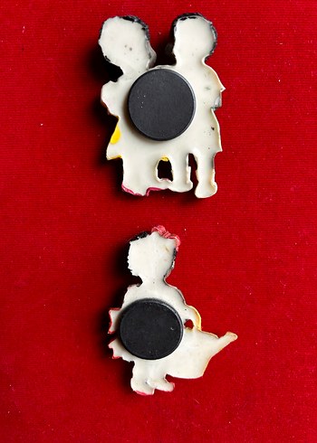 Siyah Tenli Sevimli Bebek Magnetler - Görsel 3