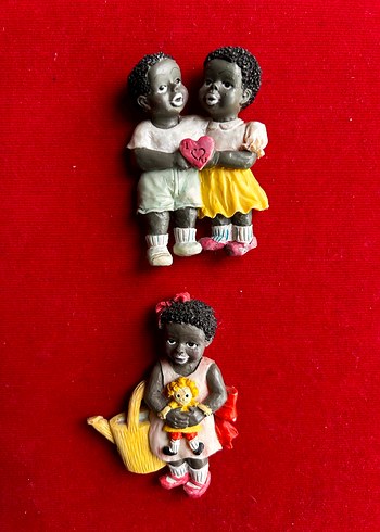 Siyah Tenli Sevimli Bebek Magnetler - Görsel 4