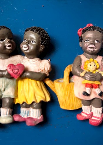 Siyah Tenli Sevimli Bebek Magnetler - Görsel 2