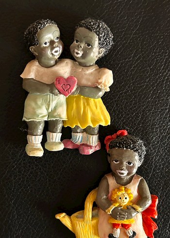 Siyah Tenli Sevimli Bebek Magnetler - Görsel 6