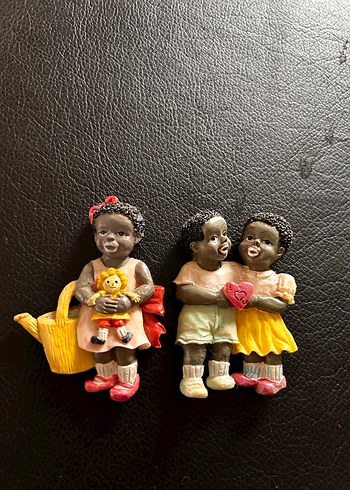 Siyah Tenli Sevimli Bebek Magnetler - Görsel 8