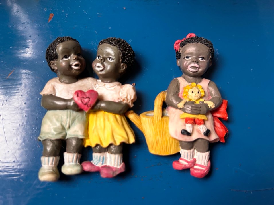 Siyah Tenli Sevimli Bebek Magnetler - Görsel 2