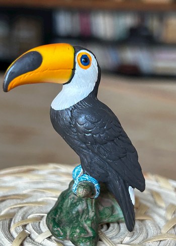 Beden çeşitli Renk Schleich Tukan Kuş Figür