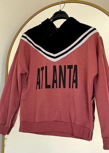 Koyu Pembe Kapüşonlu Kadın Sweatshirt