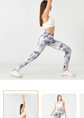 Batik Desenli Spor Tayt