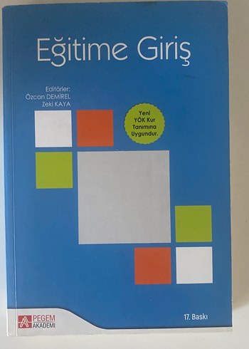 Eğitime Giriş - Pegem Akademi 17. Baskı