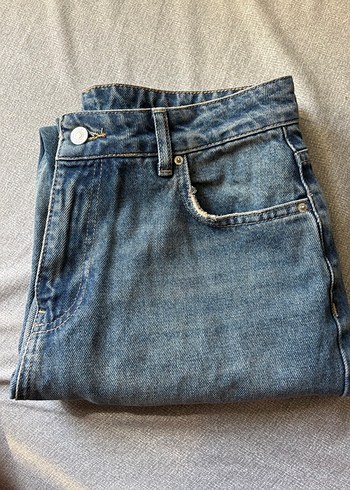 40 Beden Kadın Mavi Denim Regular Fit Jean