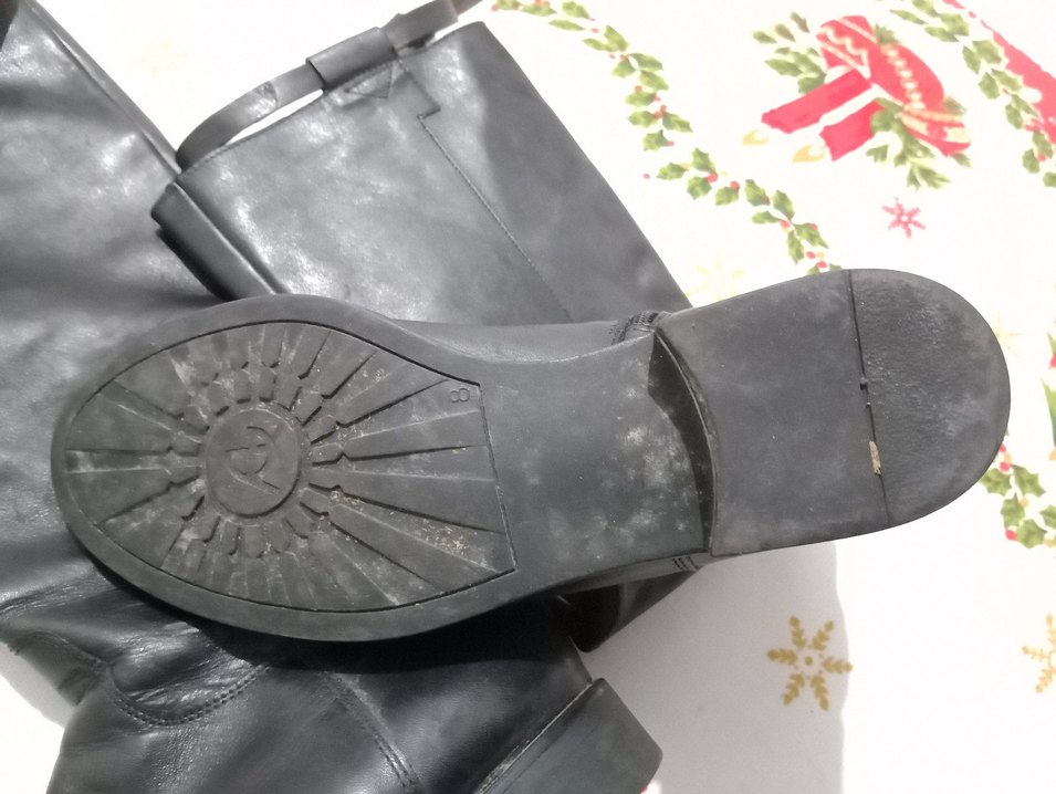 Siyah Deri Biker Dizüstü Bot - Görsel 3