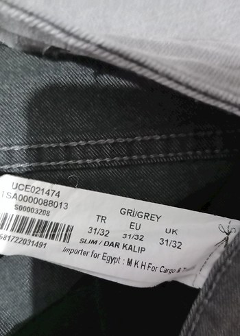 Gri DENIM Pantolon - Görsel 5