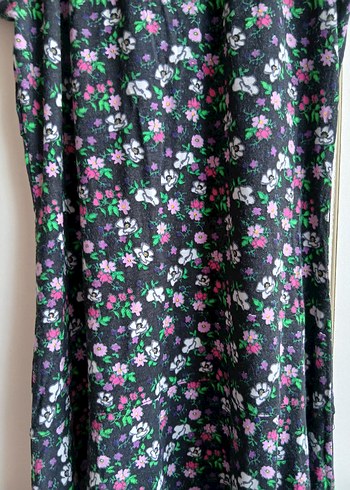 Çiçekli Bohem Midi Elbise - Görsel 6