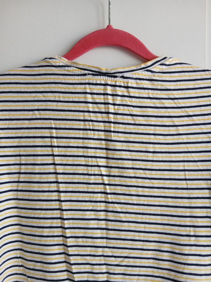 Çizgili Kısa Kollu Tişört - Görsel 5