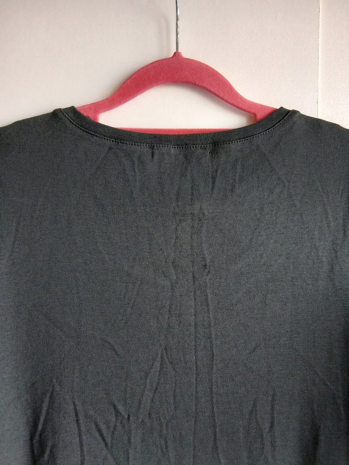 Dantel Detaylı koyu gri renkte elbise - Görsel 5