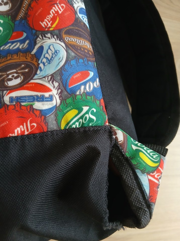 Renkli Baskılı Tokalı Kadın Sırt Çantası - Görsel 5