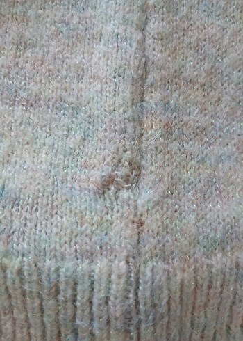 V Yaka Örgü Kadın Kazak - Görsel 8