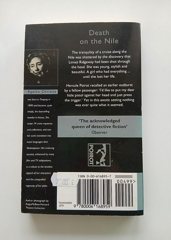 Agatha Christie - Death on the Nile Romanı - Görsel 2