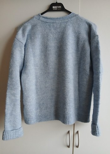 Mavi Baskılı Kadın Kazak - Görsel 3