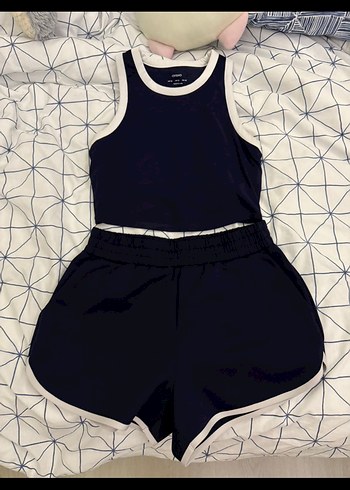 Oysho Kadın Lacivert Mini Atletik Tulum