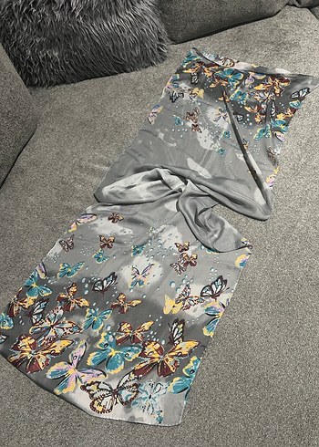 Bohem Çok Renkli Şeffaf Kadın Fular - Görsel 2