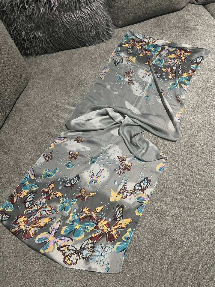 Bohem Çok Renkli Şeffaf Kadın Fular - Görsel 2