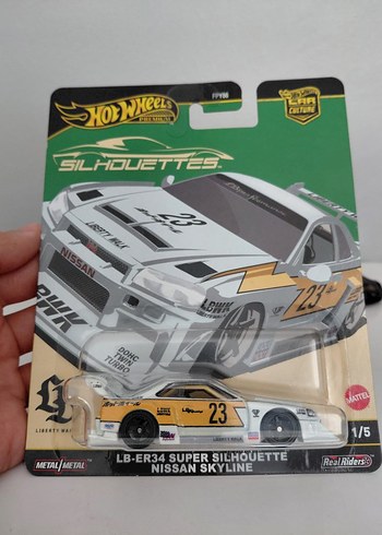Hot Wheels Silhouette LB-ER34 Nissan Skyline Beyaz Oyuncak Araba