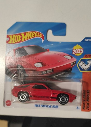 Hotwhelles 1983 Porsche 928S Koyu Kırmızı Oyuncak Araba