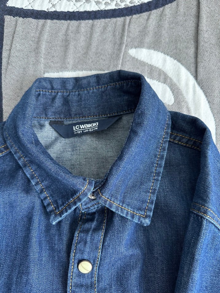 Erkek çocuk kot gömlek - Görsel 2