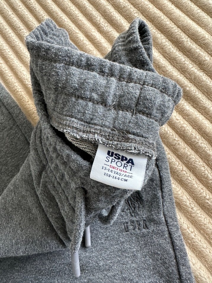 USPA Gri Erkek Çocuk Rahat Kesim Eşofman Altı - Görsel 2