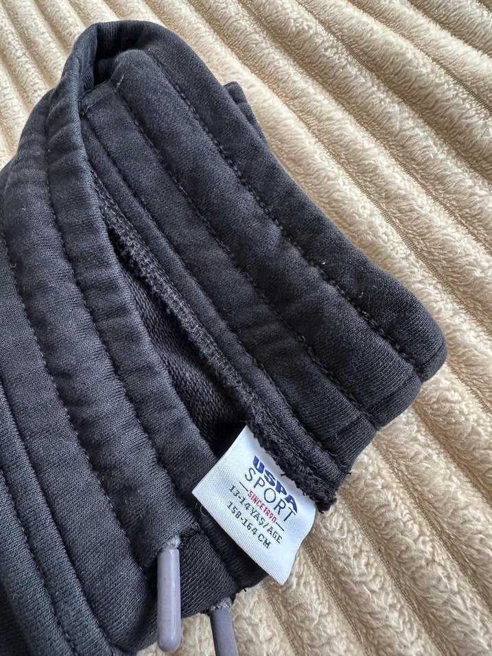 USPA Gri Erkek Çocuk Rahat Kesim Eşofman Altı - Görsel 3