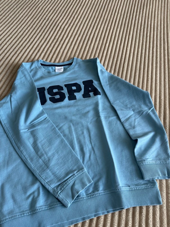 Erkek  çocuk Mavi USPA Sweatshirt - Görsel 2