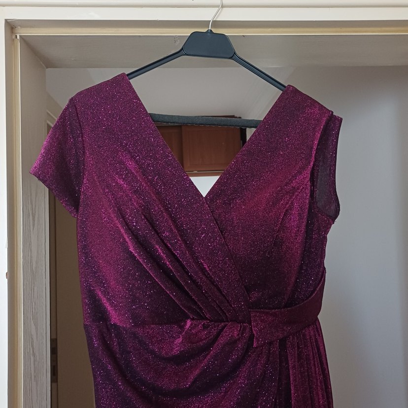 spazio bordo drapeli elbise - Görsel 4