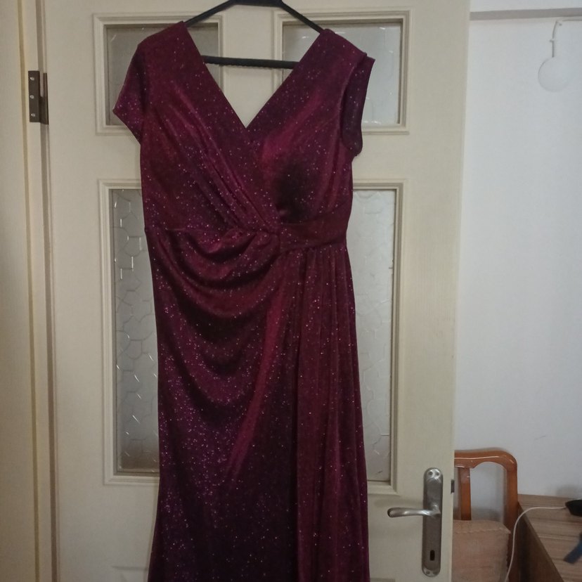 spazio bordo drapeli elbise - Görsel 2