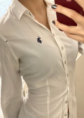 U.S Polo Assn. Polo Beyaz Uzun Kollu Gomlek