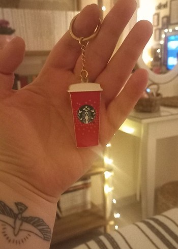 Starbucks Kırmızı Sıcak İçecek Anahtarlık - Görsel 4
