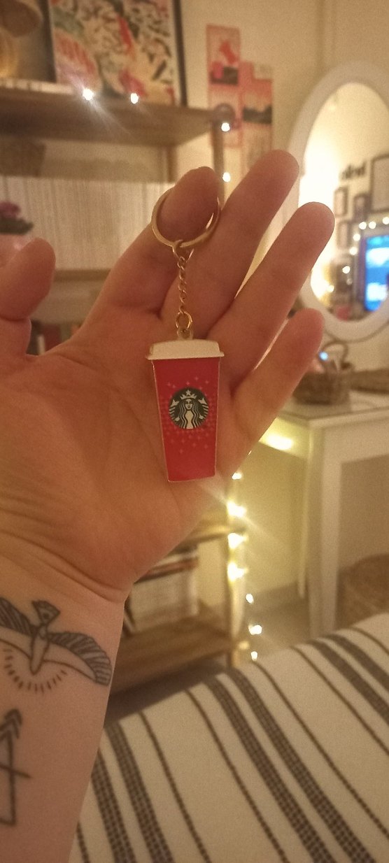 Starbucks Kırmızı Sıcak İçecek Anahtarlık - Görsel 4