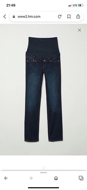 38 Beden H&M mama jean (Hamile Kot Pantolon)